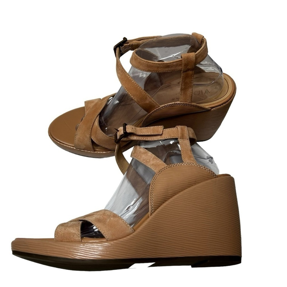 Vionic Macaroon Tan Bonita Women's Orthotic Platform Wedge Sandal Size 11 - Picture 9 of 16
